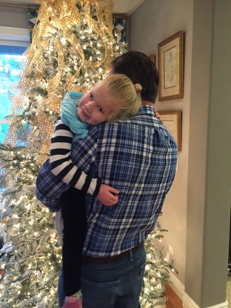 image of Mickie in from on Christmas tree